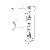 Схема вузла: Паливний насос для Kawasaki KLX125 KLX125