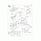 Схема вузла: Meter(zr550-b1/b2) для Kawasaki ZR550 Zephyr