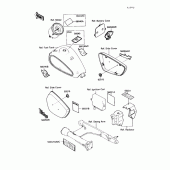 Схема узла: Информационные наклейки для Kawasaki VN1500 Vulcan 88