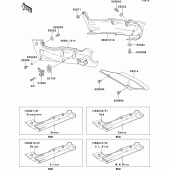 Схема вузла: Side covers/chain cover(1/2) для Kawasaki ZX600 ZZ-R600