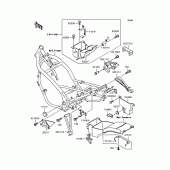 Схема вузла: Батарейний відсік для Kawasaki ZR250 Balius