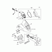 Схема вузла: Taillight(s) для Kawasaki VN900 Vulcan 900 Custom