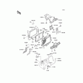 Схема вузла: Радіатор для Kawasaki ZG1200 Voyager XII