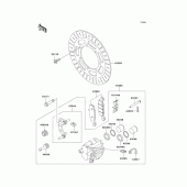 Схема вузла: Переднє гальмо для Kawasaki VN800 Vulcan 800 Classic