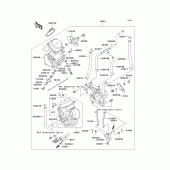 Схема вузла: Карбюратор(1/2) для Kawasaki VN750 Vulcan 750
