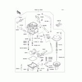 Схема узла: Карбюратор(1/2) для Kawasaki KLX250 KLX250