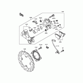 Схема вузла: Заднє гальмо для Kawasaki ZX636 Ninja ZX-6R ABS