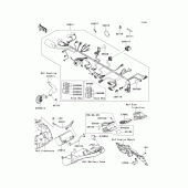 Схема вузла: Електроустаткування для Kawasaki ZR750 Z750R ABS