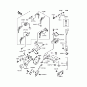 Схема вузла: Замок запалювання для Kawasaki BJ250 Estrella RS