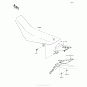 Схема узла: Сиденье для Kawasaki KLX140 KLX140L