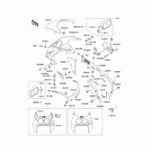 Схема вузла: Cowling(1/2)(zx750-l1) для Kawasaki ZX750 Ninja ZX-7