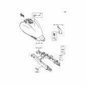 Схема вузла: Інформаційні наклейки для Kawasaki EN650 Vulcan S