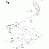 Схема вузла: Перемикач передач для Kawasaki EX250 ZZR250