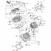 Схема вузла: Головка циліндра для Kawasaki VN1500 VN1500 Classic Tourer