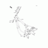 Схема вузла: Рама для Kawasaki EJ650 W650