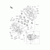 Схема вузла: Картер двигуна для Kawasaki KLX250 KLX250SR