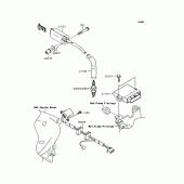 Схема вузла: Котушка запалювання для Kawasaki BJ250 250TR