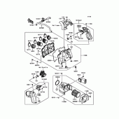 Схема узла: Воздушный фильтр для Kawasaki ZR1200 ZRX1200 DAEG