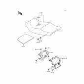 Схема узла: Сиденье для Kawasaki ZX600 Ninja ZX-6