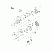 Схема вузла: Масляний насос для Kawasaki KL650 KLR650