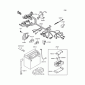 Схема вузла: Електроустаткування для Kawasaki VN400 Vulcan Classic
