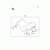 Схема вузла: Аксесуари (Reduced Reach Seat) для Kawasaki EN650 Vulcan S ABS SE