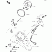Схема вузла: Meter(s)(en500-c2-c5) для Kawasaki EN500 Vulcan 500 LTD