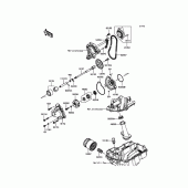 Схема узла: Масляный насос для Kawasaki ZX1000 Ninja ZX-10R ABS