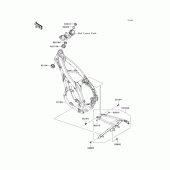 Схема узла: Рама для Kawasaki KX450 KX450F