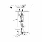 Схема узла: Топливный насос для Kawasaki KLZ1000 Versys 1000 LT