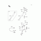 Схема узла: Подставка для Kawasaki KZ1000 Police