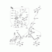 Схема вузла: Передній гальмівний циліндр для Kawasaki VN2000 Vulcan 2000