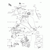 Схема вузла: Паливний бак для Kawasaki EX400 Ninja 400R