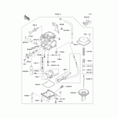 Схема вузла: Carburetor(1/2) для Kawasaki KLX300R