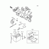 Схема вузла: Електроустаткування для Kawasaki ZR750 Zephyr