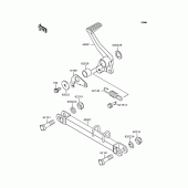 Схема вузла: Лапка гальма для Kawasaki ZR400 Zephyr X