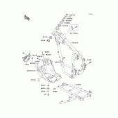 Схема узла: Рама для Kawasaki KL650 KL650 Tengal