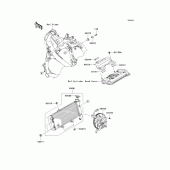 Схема вузла: Радіатор (A9F) для Kawasaki KLE650 Versys 650