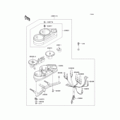 Схема узла: Meter для Kawasaki ZX600 Ninja ZX-6
