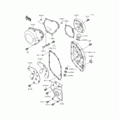 Схема вузла: Engine cover(s) для Kawasaki ZX600 Ninja ZX-6