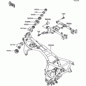 Схема вузла: Рама для Kawasaki ZG1000 1000GTR
