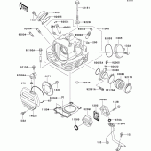 Схема вузла: Головка циліндра для Kawasaki BN125 Eliminator