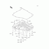 Схема вузла: Oil pan для Kawasaki ZX1200 Ninja ZX-12R