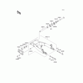 Схема вузла: Задній важіль (Маятник) для Kawasaki EJ650 W650