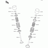 Схема вузла: Клапан(и) для Kawasaki ZR550 Zephyr