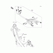 Схема вузла: Електроустаткування для Kawasaki KX250/ KX252 KX250F