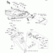 Схема вузла: Taillight(s) до Kawasaki ZX1400 ZZR1400 ABS