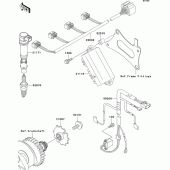 Схема вузла: Ignition system для Kawasaki ZX636 Ninja ZX-6R