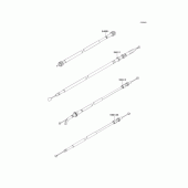 Схема вузла: Троси для Kawasaki EX250 Ninja 250R