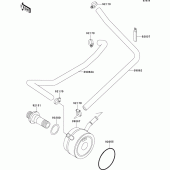 Схема узла: Масляный охладитель для Kawasaki ZX600 Ninja ZX-6R